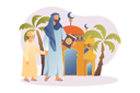 پیش‌نمایش فایل arabic-father-going-to-mosque-with-son-8603195 از پک افراد