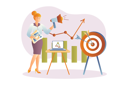 پیش‌نمایش فایل business-assistant-working-to-achieve-marketing-target-8603200 از پک افراد