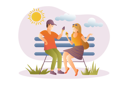 پیش‌نمایش فایل couple-enjoying-ice-cream-in-summer-heat-8603175 از پک افراد