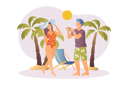پیش‌نمایش فایل couple-of-tourist-clicking-pictures-at-beach-8603188 از پک افراد