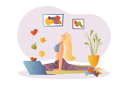 پیش‌نمایش فایل fitness-vlogger-doing-live-yoga-streaming-8603184 از پک افراد