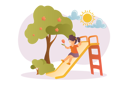 پیش‌نمایش فایل girl-playing-on-slide-at-park-8603170 از پک افراد