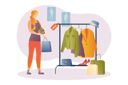 پیش‌نمایش فایل woman-buying-clothes-on-sale-8603182 از پک افراد