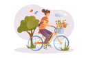 پیش‌نمایش فایل woman-riding-bicycle-8603190 از پک افراد