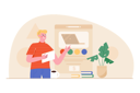 پیش‌نمایش فایل man-buying-laptop-online-8603238 از پک متفرقه