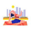 پیش‌نمایش فایل yoga-trainer-doing-one-leg-pigeon-yoga-8621493 از پک یوگا