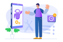 پیش‌نمایش فایل boy-use-virtual-assistant-8621122 از پک مبانی کسب‌وکار