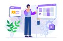 پیش‌نمایش فایل man-create-new-post-on-social-media-8621116 از پک مبانی کسب‌وکار