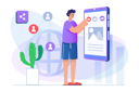 پیش‌نمایش فایل man-giving-online-like-8621108 از پک مبانی کسب‌وکار