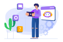 پیش‌نمایش فایل man-using-online-ai-chatbot-8621120 از پک مبانی کسب‌وکار