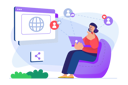 پیش‌نمایش فایل woman-using-social-media-network-8621109 از پک مبانی کسب‌وکار