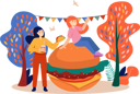 پیش‌نمایش فایل food-festival-9578581 از پک تصویرسازی کتاب