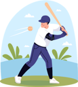 پیش‌نمایش فایل baseball-player-9578460 از پک مفاهیم ورزشی