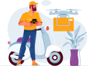 پیش‌نمایش فایل delivery-service-9576920 از پک مفاهیم با تأکید زرد