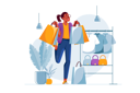 پیش‌نمایش فایل girl-doing-shopping-9576931 از پک مفاهیم با تأکید زرد