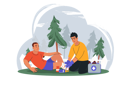 پیش‌نمایش فایل doctor-provides-first-aid-to-a-man-who-sprained-his-leg-in-forest-11495242 از پک متفرقه