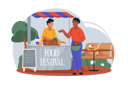 پیش‌نمایش فایل woman-came-to-a-food-festival-to-eat-something-delicious-11495257 از پک متفرقه