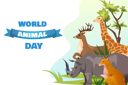 پیش‌نمایش فایل animals-day-celebration-12133350 از پک روز جهانی حیوانات