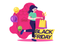پیش‌نمایش فایل woman-doing-black-friday-shopping-12151015 از پک جمعه سیاه