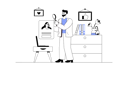 پیش‌نمایش فایل businessman-searches-new-employee-12168267 از پک متفرقه
