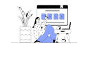 پیش‌نمایش فایل employee-explains-in-online-meeting-12168245 از پک متفرقه