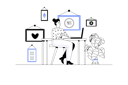 پیش‌نمایش فایل employee-works-on-nft-data-12168250 از پک متفرقه