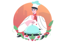 پیش‌نمایش فایل chef-prepares-new-dish-in-hotel-12168228 از پک متفرقه