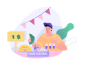 پیش‌نمایش فایل boy-purchase-cake-from-food-festival-12168187 از پک متفرقه