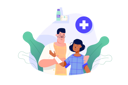 پیش‌نمایش فایل doctor-gives-first-aid-treatment-to-patient-12168181 از پک متفرقه