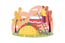 پیش‌نمایش فایل boy-enjoys-food-fest-12168154 از پک متفرقه