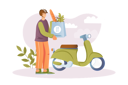 پیش‌نمایش فایل courier-going-to-deliver-package-of-groceries-12163157 از پک متفرقه