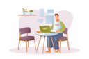 پیش‌نمایش فایل man-doing-freelancer-work-at-home-12163136 از پک متفرقه