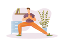پیش‌نمایش فایل man-doing-morning-yoga-at-home-12163144 از پک متفرقه