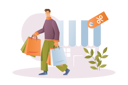 پیش‌نمایش فایل man-doing-shopping-in-shopping-sale-12163146 از پک متفرقه