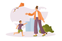 پیش‌نمایش فایل mother-and-son-fly-kite-12163134 از پک متفرقه