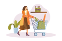 پیش‌نمایش فایل woman-doing-groceries-shopping-12163147 از پک متفرقه