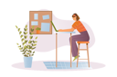 پیش‌نمایش فایل young-girl-freelancing-and-can-work-at-home-12163137 از پک متفرقه