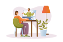 پیش‌نمایش فایل young-girl-gets-education-while-staying-at-home-12163152 از پک متفرقه