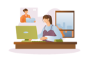پیش‌نمایش فایل young-girl-listens-to-teacher-explanation-at-online-lesson-12163153 از پک متفرقه