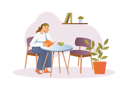 پیش‌نمایش فایل young-girl-reading-book-at-home-12163173 از پک متفرقه