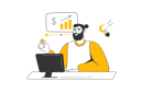 پیش‌نمایش فایل businessman-explains-all-subtleties-of-finance-in-special-webinar-12162931 از پک فعالیت افراد