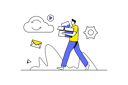 پیش‌نمایش فایل boy-working-on-cloud-storage-12162870 از پک فعالیت آنلاین