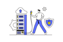 پیش‌نمایش فایل boy-working-on-server-maintenance-12162890 از پک فعالیت آنلاین
