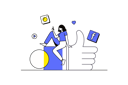 پیش‌نمایش فایل girl-checking-social-media-like-12162892 از پک فعالیت آنلاین