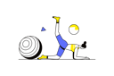 پیش‌نمایش فایل girl-doing-gym-workout-12162879 از پک فعالیت آنلاین