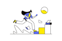 پیش‌نمایش فایل girl-running-for-complete-work-with-deadline-12162873 از پک فعالیت آنلاین