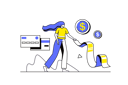 پیش‌نمایش فایل girl-showing-credit-card-bill-12162877 از پک فعالیت آنلاین