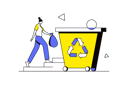 پیش‌نمایش فایل girl-sorting-garbage-12162875 از پک فعالیت آنلاین