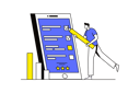 پیش‌نمایش فایل man-doing-online-survey-12162885 از پک فعالیت آنلاین