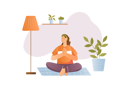 پیش‌نمایش فایل girl-does-yoga-at-home-to-relax-12163102 از پک کسب و کار